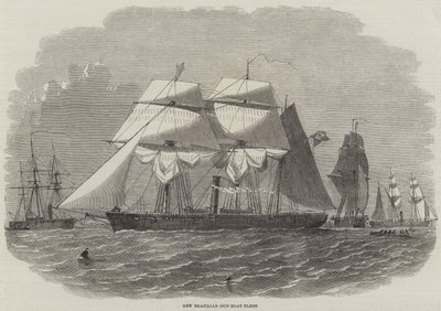 New Brazilian Gun-Boat Fleet by Edwin Weedon
